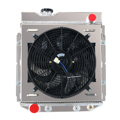 4Row Radiator +Shroud fan Fit 60-65 Ford Falcon/65-66 Mustang Comet V8
