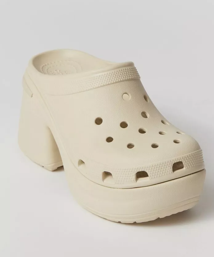 Cream crocs hotsell