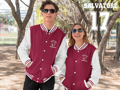 Vampire Diaries - Mystic Falls - Damon Salvatore 17 Varsity Jacket