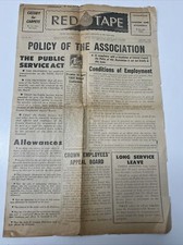 VINTAGE NEWSPAPER RED TAPE 1959 PUBLIC SERVICE NSW GOVERNMENT PAPER