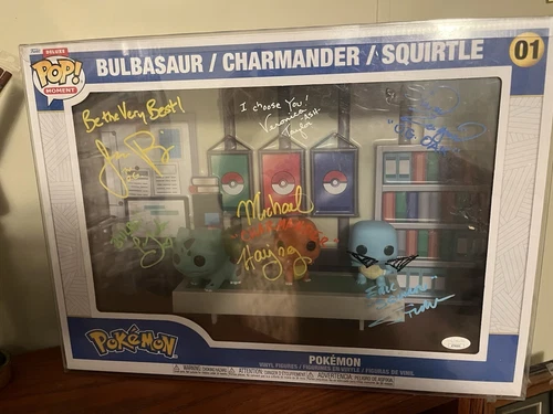 Signed Pokémon Starter Funko JSA authenticated.