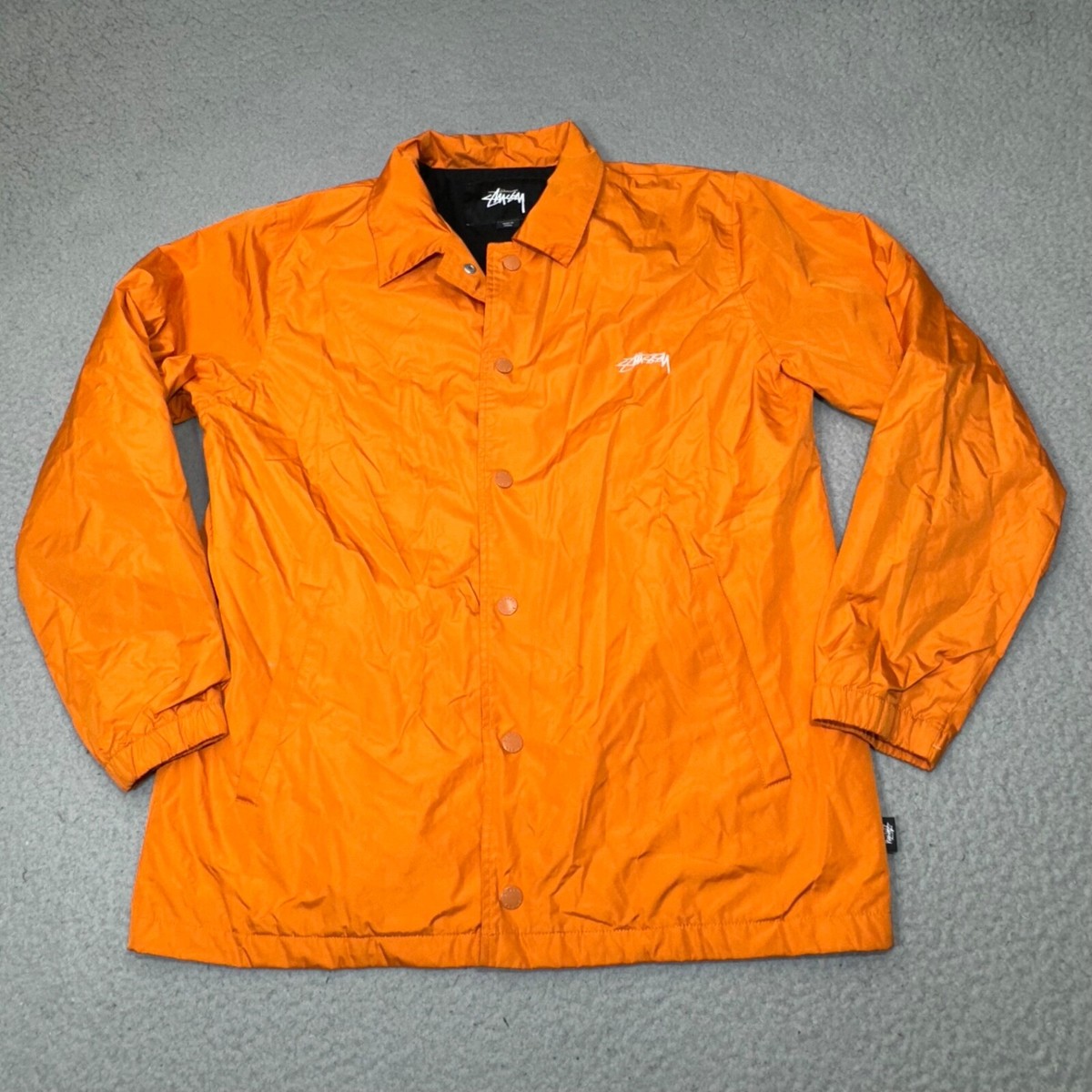 Stussy Jacket Men Extra Small Orange Cruise Coach Skateboard Stussy Jacket Men Extra Small Orange Cruise Coach Skateboard