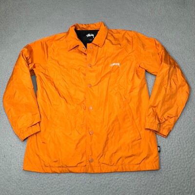 Stussy Jacket Men Extra Small Orange Cruise Coach Skateboard Stussy Jacket Men Extra Small Orange Cruise Coach Skateboard