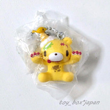 Chax Gloomy Bear Sweets Custard Figure Keychain Yellow BANDAI JPN Gashapon Swing