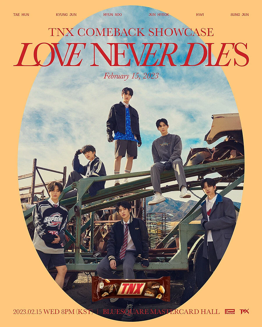 TNX [LOVE NEVER DIES] 2nd Mini Album CD+2 Book+Card+Poster+Sticker