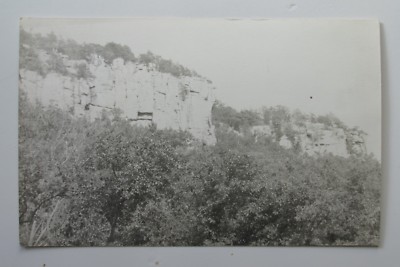 e82 vintage postcard RPPC Unknown rock formation scene Midwest