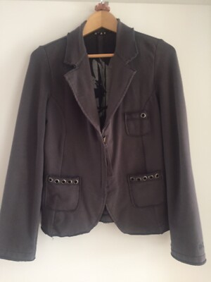 Sweatjacke ROXY Jacke Größe 36 S vintage Grau Anthrazit Blazer