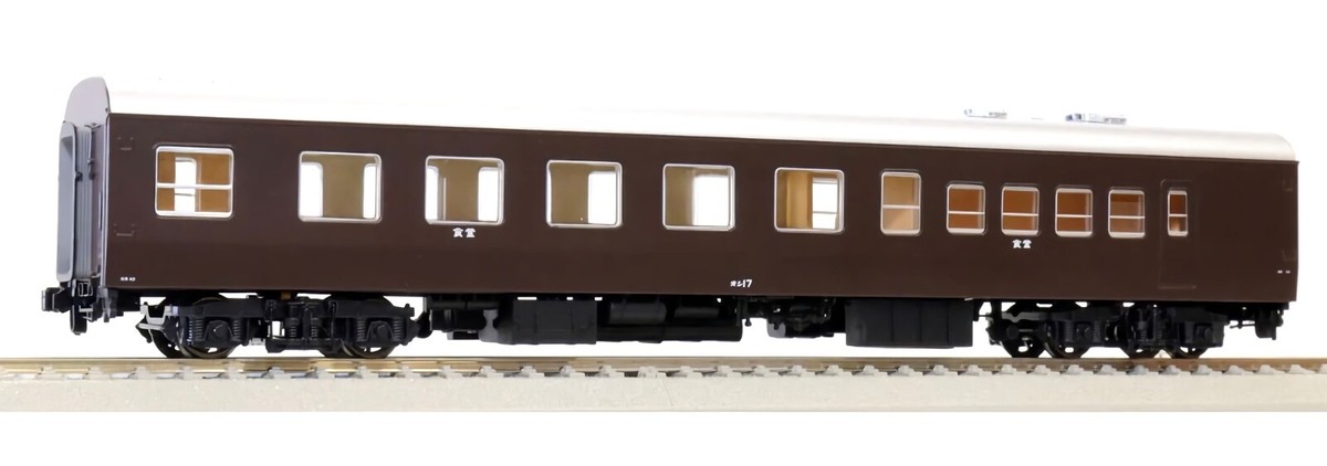 HO Gauge Tenshodo JNR Oshi-17 2000 Dining Car 3rd, EG H0/J Scale