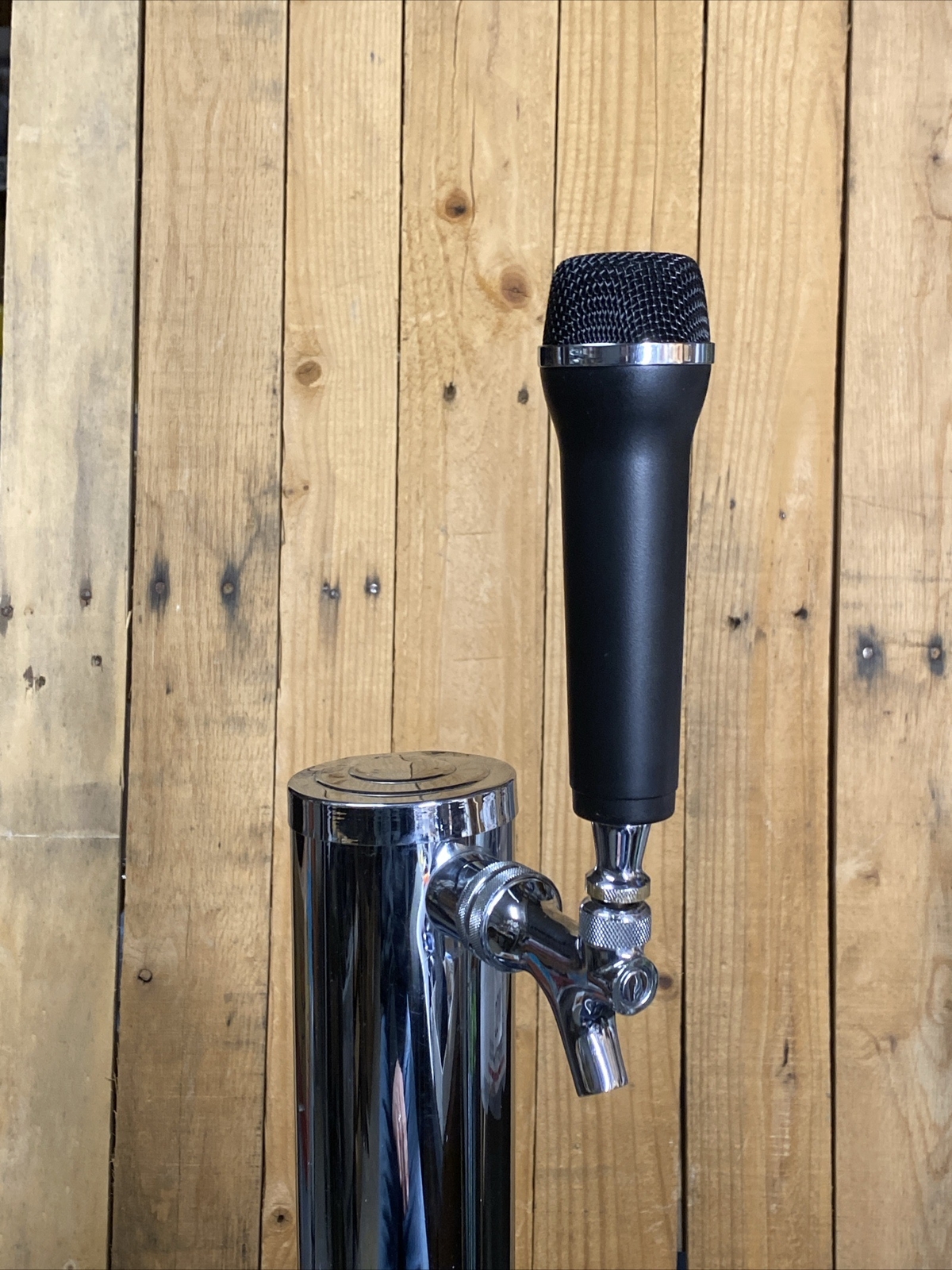 Microphone Beer Keg Tap Handle Rock And Roll Band Guitar Hero Music