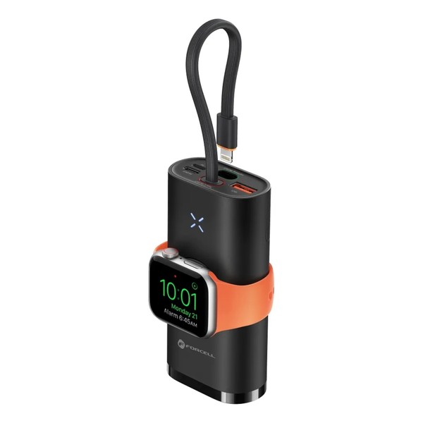 Powerbank Kompatibel Mit Apple Watch PD QC3.0 3A 22,5W 10000 Mah Schwarz-image