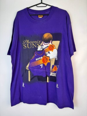 Vintage 90s NBA Phoenix Suns T-Shirt Men s Made In USA Nutmeg Size XL