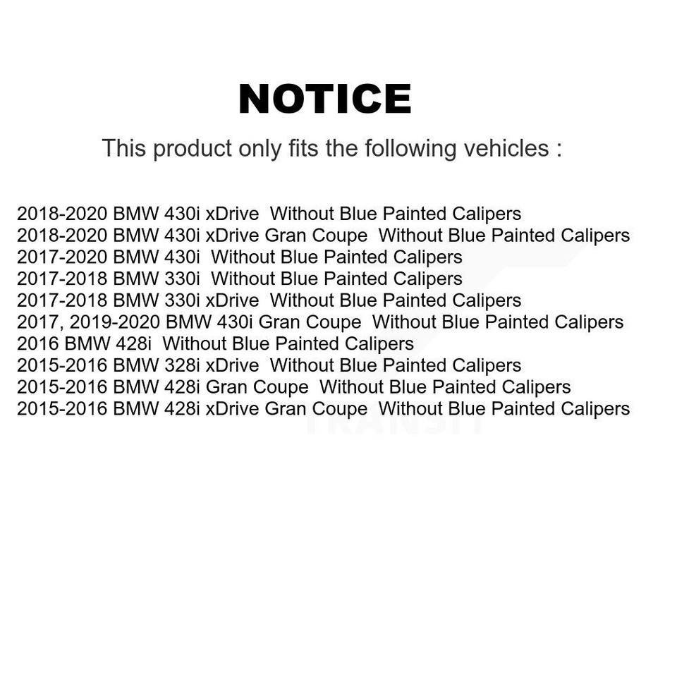 Front Rear Coated Brake Rotor Ceramic Pad Kit For BMW 328i xDrive 330i