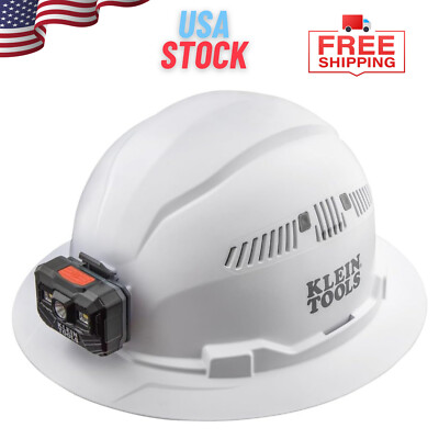 Klein Tools Hard Hat Vented Brim With Headlamp