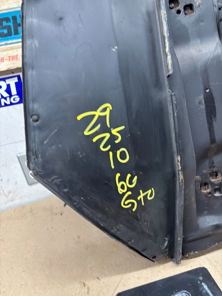 Chevelle GTO 1967 1966 Cutlass Lemans puerta atasco jamba bisagra pilar capucha cortada OE Foto 3 de 4