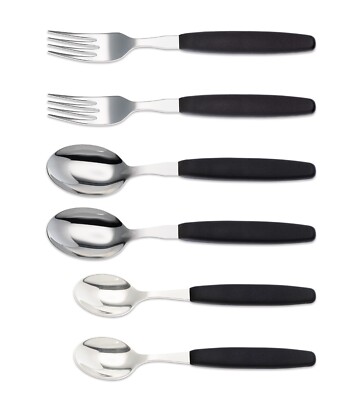 Giesser Messer 6er Set Besteck Besteckset 2 Stück Löffel + Teelöffel + Gabel
