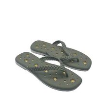ROSY Green Galaxy Braided Flip-Flop - Women