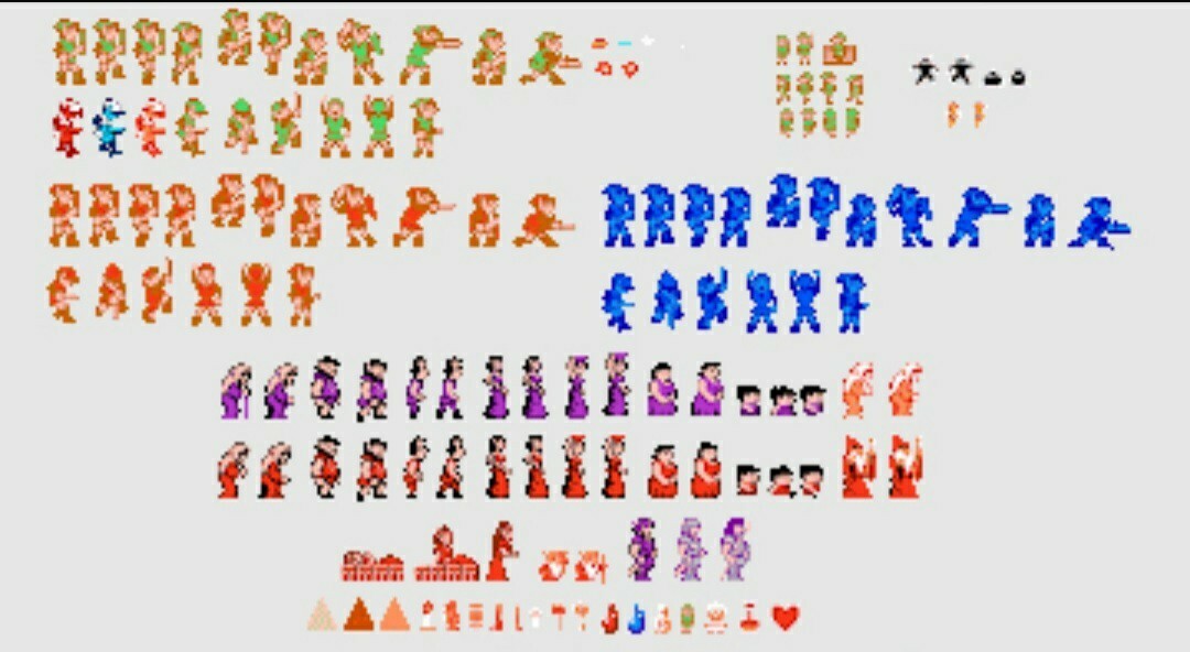 The Legend Of Zelda Adventure of Link 8-Bit Perler Bead Pixel