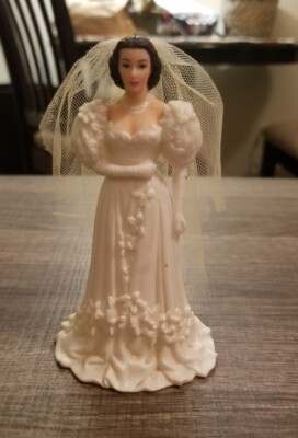 Scarlett O'hara Figurine Hallmark 2004 Wedding Dress 5'' Gone With The Wind EUC