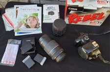 Canon EOS Rebel T3 Digital SLR Camera - Black w/ EFS 18-55mm AND EF 75-300mm