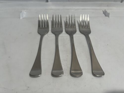 Set Of 4 Hampton GENEVA GLOSSY Stainless Silversmiths 18/10 Salad/dessert Forks - Picture 4 of 10