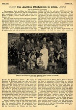 Niemiecki dom niewidomych w Chinach siostra joannitki Martha Polster z 1900 roku