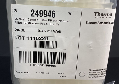 Thermo Scientific Microplate 96 Well PS V Bottom Total of 40 Plates - Afbeelding 2 van 11