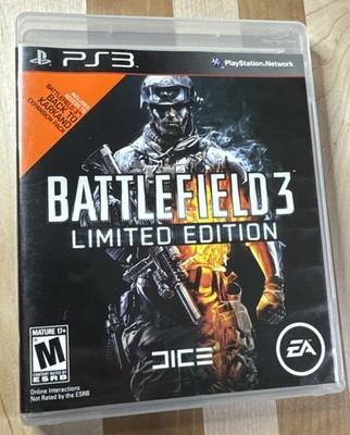 Battlefield 3: Limited Edition (Sony, Playstation 3, 2011) Complete w/ Manual 