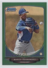 2013 Bowman Chrome Prospects Green Refractor Marco Hernandez #BCP115 0v7