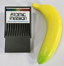 Vintage Atomic Mission Commodore C16/Plus/4 Game Cartridge - Tested & Working