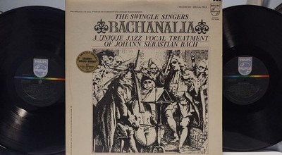 SWINGLE SINGERS Bachanalia 1972 PHILIPS 2xLP French Vocalese Jazz GUY PEDERSEN
