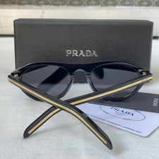 Prada PR B15S 16K731 Sonnenbrille schwarz gol...
