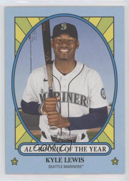 2021 Topps Heritage High Number Award Winners Kyle Lewis #AW-9 0b3
