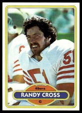 1980 Topps Randy Cross San Francisco 49ers #123