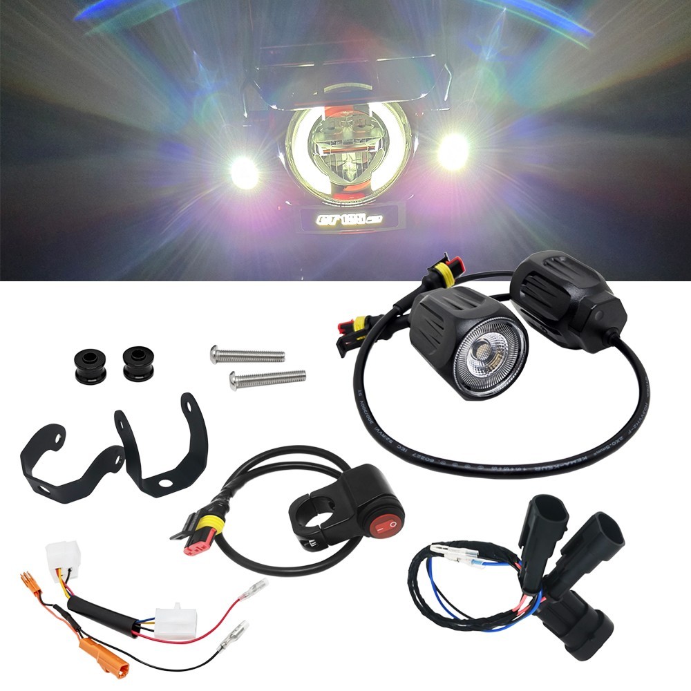 12W LED Auxiliary light Kit W/wire harness Fits Honda CT125 Trail