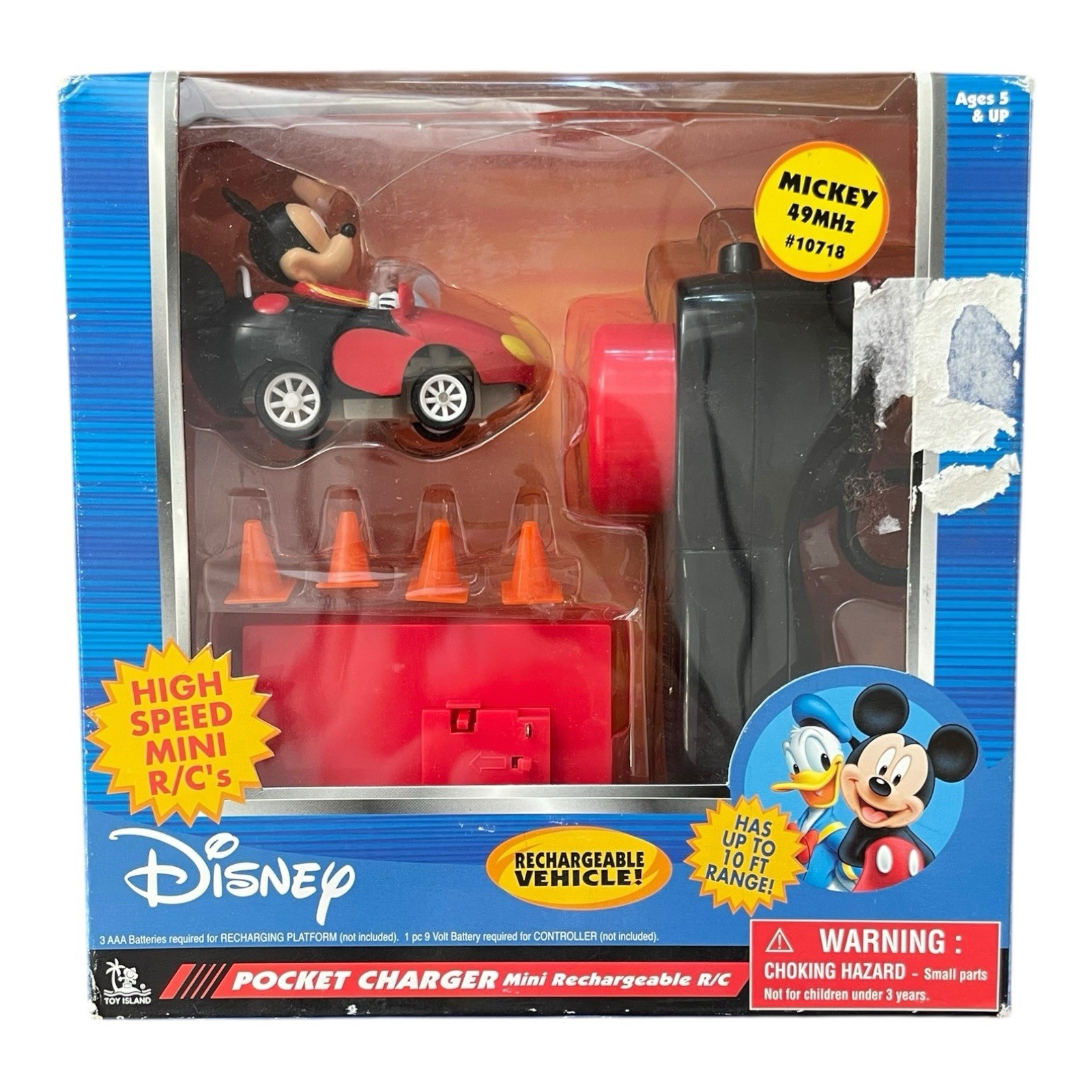 Disney Mickey Mouse Rechargeable High Speed Mini Remote Cont