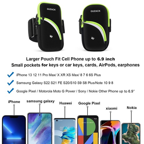 Phone Holder for Running Armband for iPhone 14 15 Pro Max 13 12 11 X XS XR 8 ... - 第 3/9 張圖片
