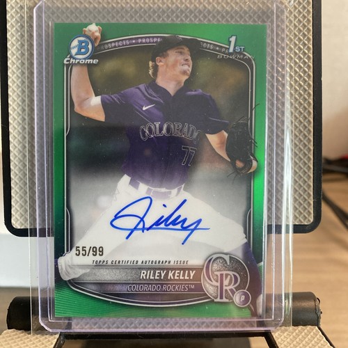 2025 Bowman Draft -Chrome Prospect Auto Riley Kelly #CPA-RK Green Refractor /99 