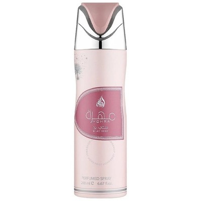 Lattafa Mohra Silky Rose | Perfumed Spray 6.7 oz for Women | Musk & Floral Scent