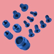 Blue Titanium Screw Set Pivot Dress Kit Fit For Spyderco Paramilitary 2 PM2