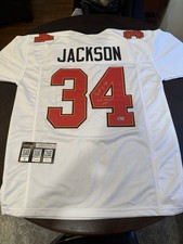 Dexter Jackson Autographed Tampa Bay Buccaneers Custom Jersey Super Bowl MVP