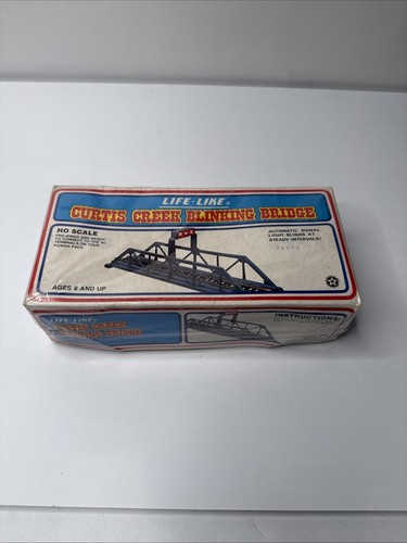 Puente parpadeante Life Like Curtis Creek #08711 + Bridge Railine 370 piezas de tren | Zustand: New