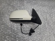 Audi Q3 8U 2011 - 2018 O/S Drivers Electric Wing Mirror In White LY9K