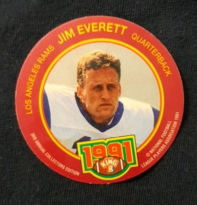 1991 King-B Jim Everett #19 Los Angeles Rams