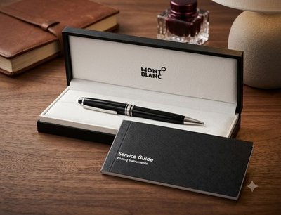 #ad Montblanc Meisterstück Classique 164 Ballpoint Pen Black Silver Full Box New $89.99
