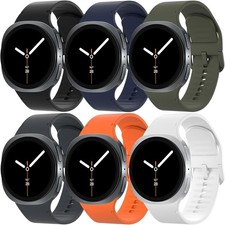 6 Pack Soft Silicone Strap Compatible with Samsung Galaxy Watch 8 40mm 44mm