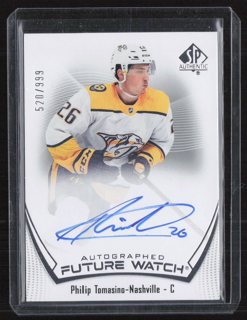 Philip Tomasino 2021-22 SP Authentic Future Watch Auto /999 #143