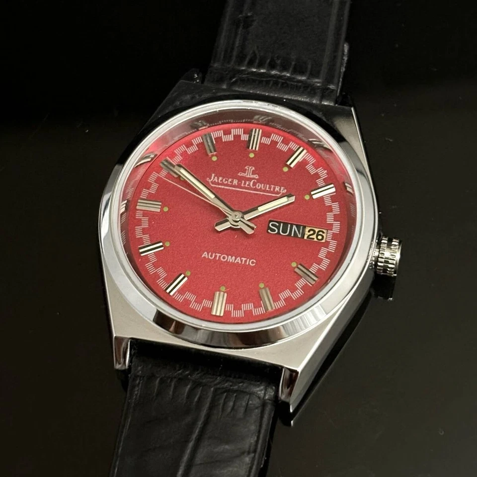 Reloj antiguo Jaeger Lecoultre para hombre rojo clásico limitado Reverso Master Ultra Sl Foto 2 de 4