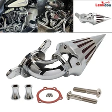 Cone Spike Air Cleaner Filter For Harley EVO & Twin Cam Softail Touring Dyna/FXR