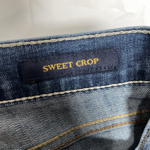 Lucky Brand Sweet Crop Mid Rise Stretch Jeans Womens Size 14 / 32 Blue Denim - Picture 8 of 10