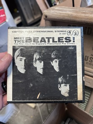 The Beatles Rare Reel to Reel 5'' Box 4-Track Stereo 1964 3 3/4IPS Z4 2047